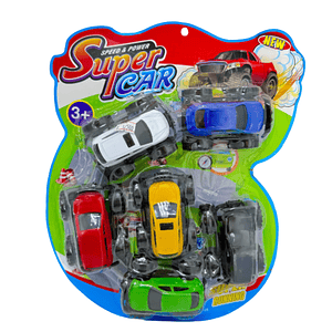 Set de 5 Carritos de Juguete para niños