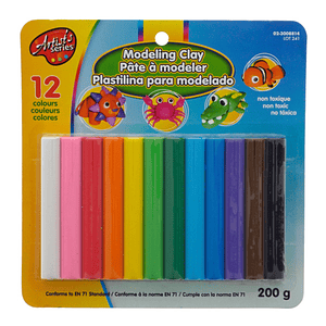 Plastilina Para Modelado 12 Colores Escolar Niños