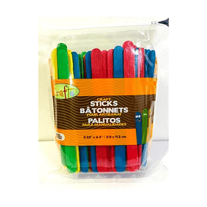 Paletas De Colores Madera Manualidades Escolares 100 Unid.