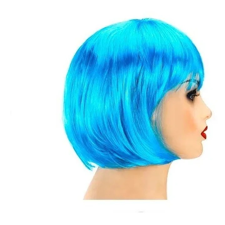 Peluca Corta Color Tematica para fiesta Halloween 4