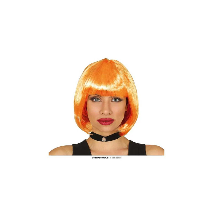 Peluca Corta Color Tematica para fiesta Halloween 5