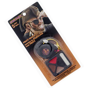 Set Maquillaje de pirata con Parche Incluido Halloween
