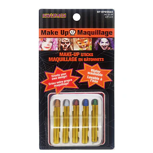 Set de Maquillaje 5 pinturas Brillantes Disfraz Halloween