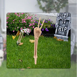 Decoración Halloween Esqueleto 2 Dedos | Estaca de Jardín