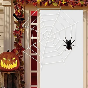Telaraña De Araña Gigante De Cuerda De Halloween De 5