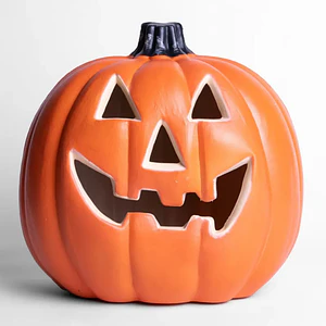 Calabaza Decorativa de Halloween Naranja Clasica con luz LED