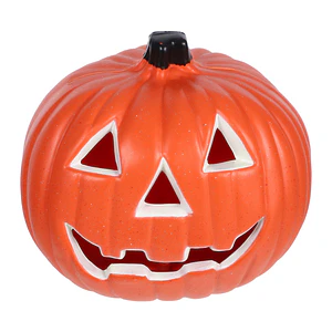 Calabaza Decorativa de Halloween Naranja Clasica con luz LED