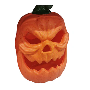 Calabaza Decorativa de Halloween Naranja Diseño Monstruoso