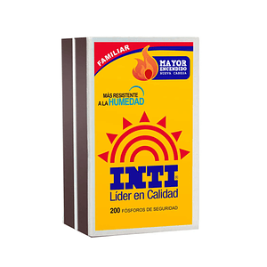 Set de 2 Cajas de Fosforos de 200 unidades Inti 