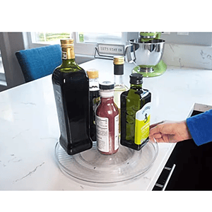 Plato Giratorio Transparente Organizat para Cocina