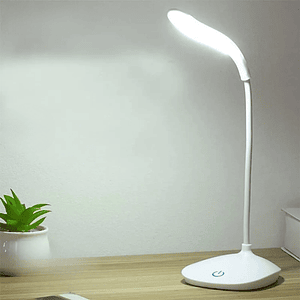 Lámpara de Escritorio USB LED Flexible Blanco