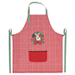 Delantal Navideño de Algodón con Bordado  - Miniatura 1
