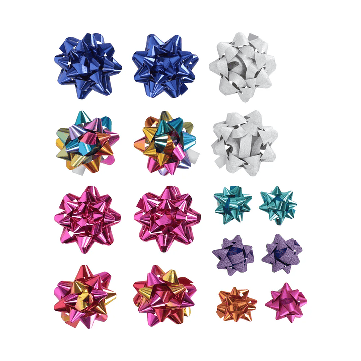 Set 16 Cintas Rosetón para Regalo 1