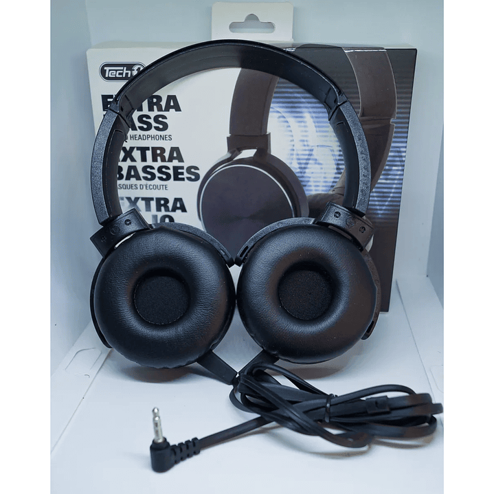 Audífonos Estéreo de Diadema Tech 1 – Negro 2
