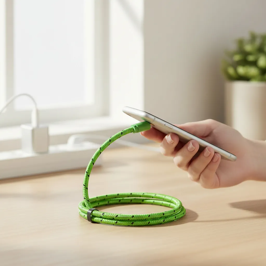 Cable Usb Tech - 1 Tipo A Lightning Carga Y Sincronización Verde 3