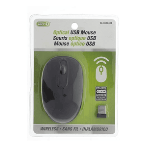 Mouse Inalámbrico Usb Óptico Negro