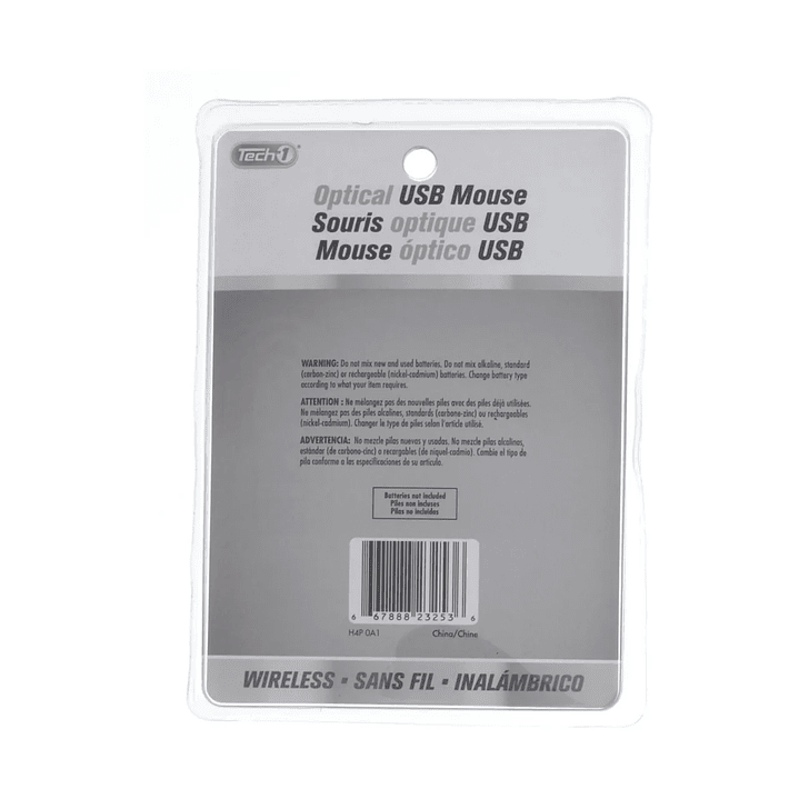 Mouse Inalámbrico Usb Óptico Negro 5