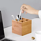 Caja Organizadora Escritorio  Madera 4 Compartimientos - Miniatura 5