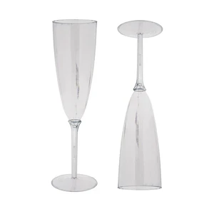 Copas Plásticas Reutilizables para Champaña Pack x6
