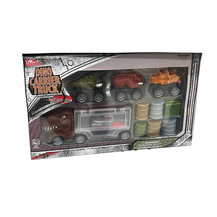 Autos Dinosaurios con Lanzador | Set 4 Autitos Dino Juguete 1
