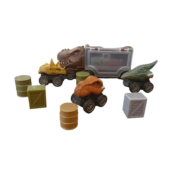Autos Dinosaurios con Lanzador | Set 4 Autitos Dino Juguete 3