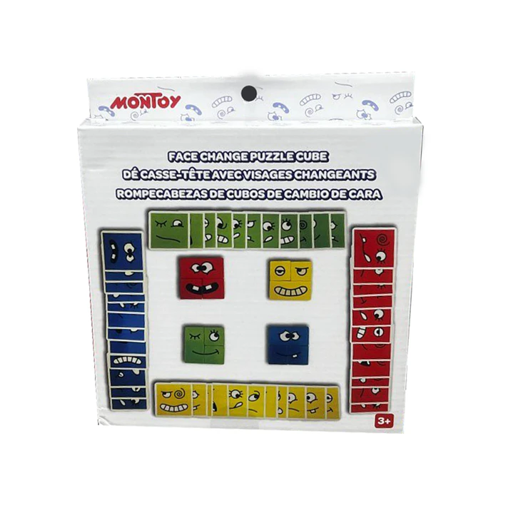 Juego Puzzle Cubos Didáctico Expresiones y Emociones 1