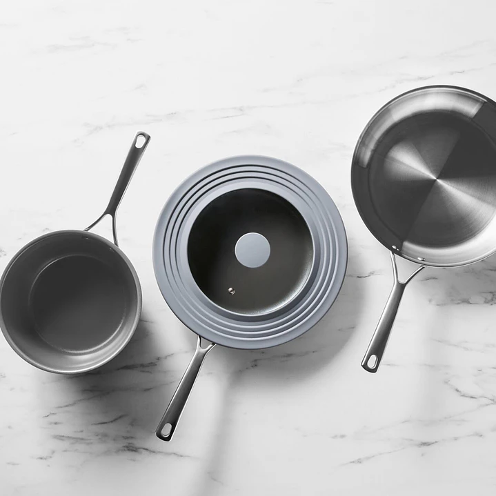 Tapa de Olla y sartenes Universal con borde de Silicona 4