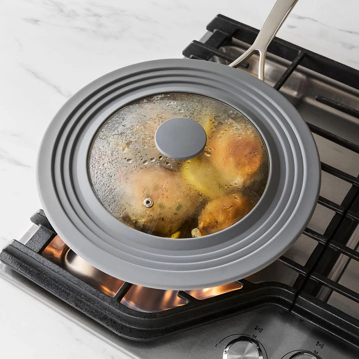 Tapa de Olla y sartenes Universal con borde de Silicona 2