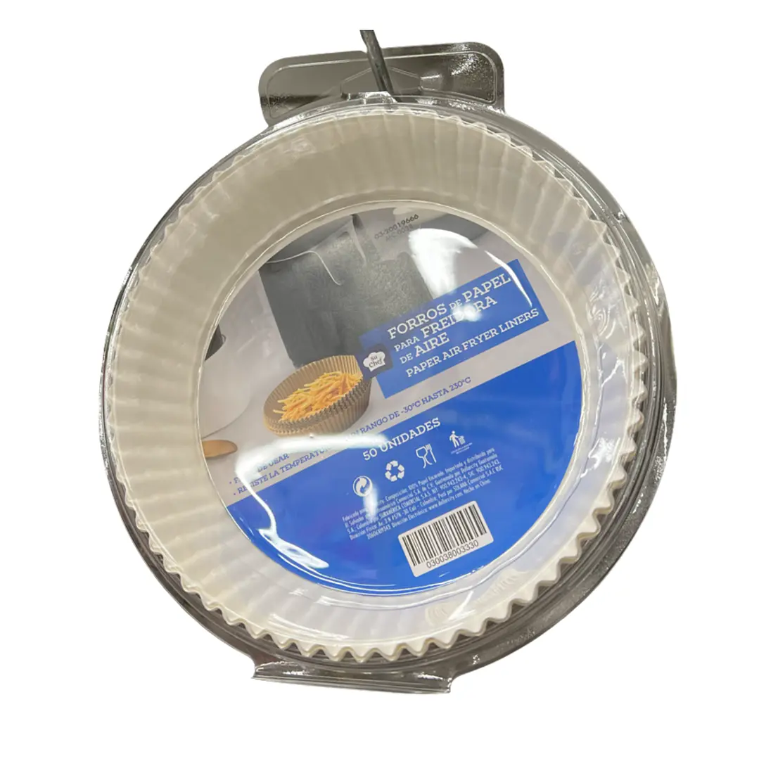 Set de 50 Canastillas de Papel Antiadherentes para Air Fryer 3