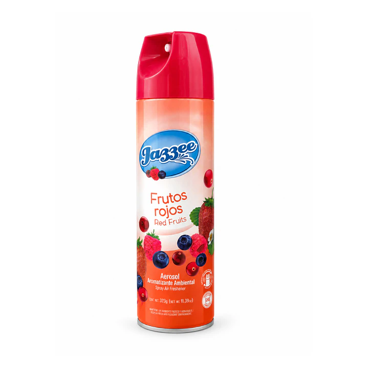 Aerosol Aromatizante Jazzee Frutos Rojos Casa y Oficina 1