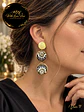 Pendientes AURELIA ROYALE NOIR GOLD - Miniatura 2