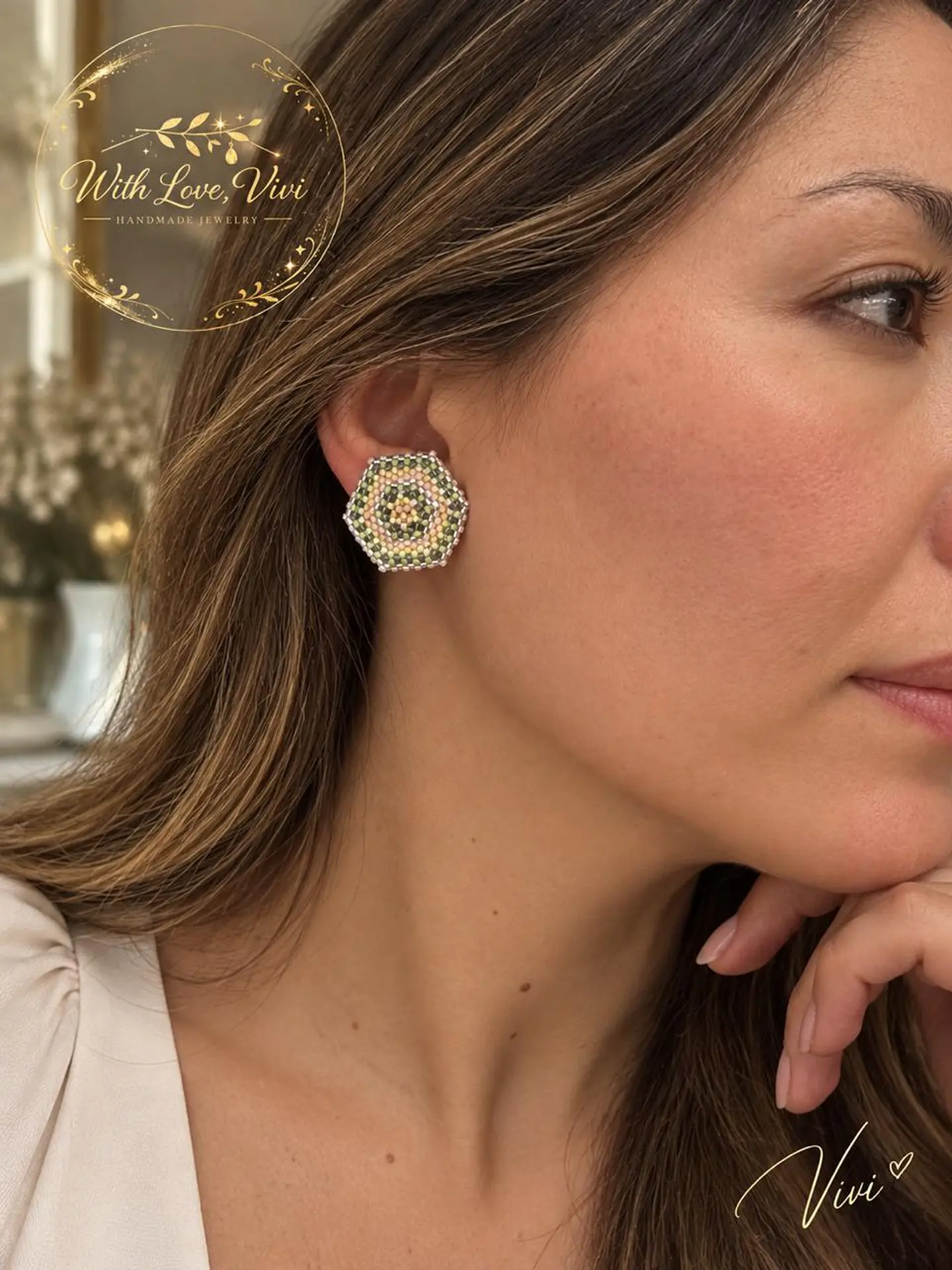 Pendientes HEXA MINT 2