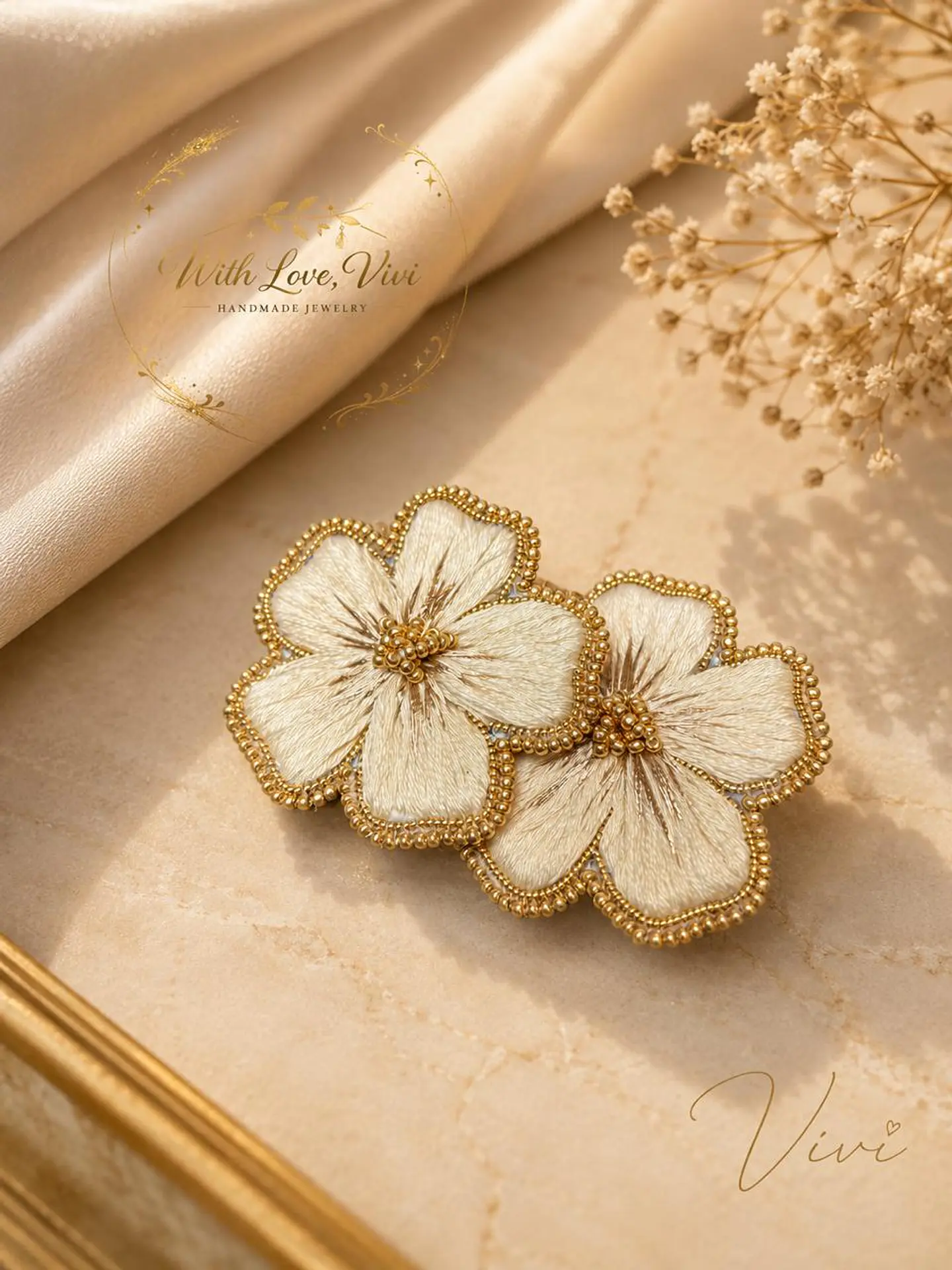 Pendientes OPHELIA ÉCLAT PERLE GOLD 1