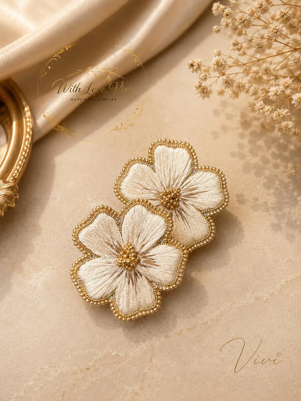 Pendientes OPHELIA ÉCLAT PERLE GOLD 2