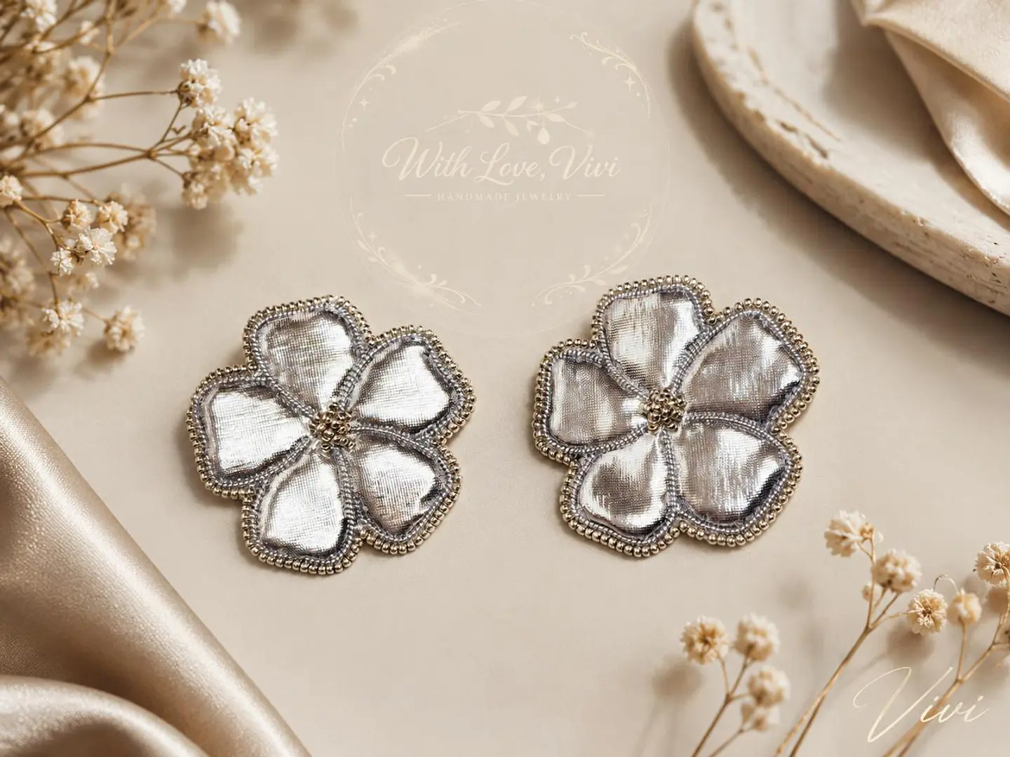 Pendientes OPHELIA VELVET SILVER 2