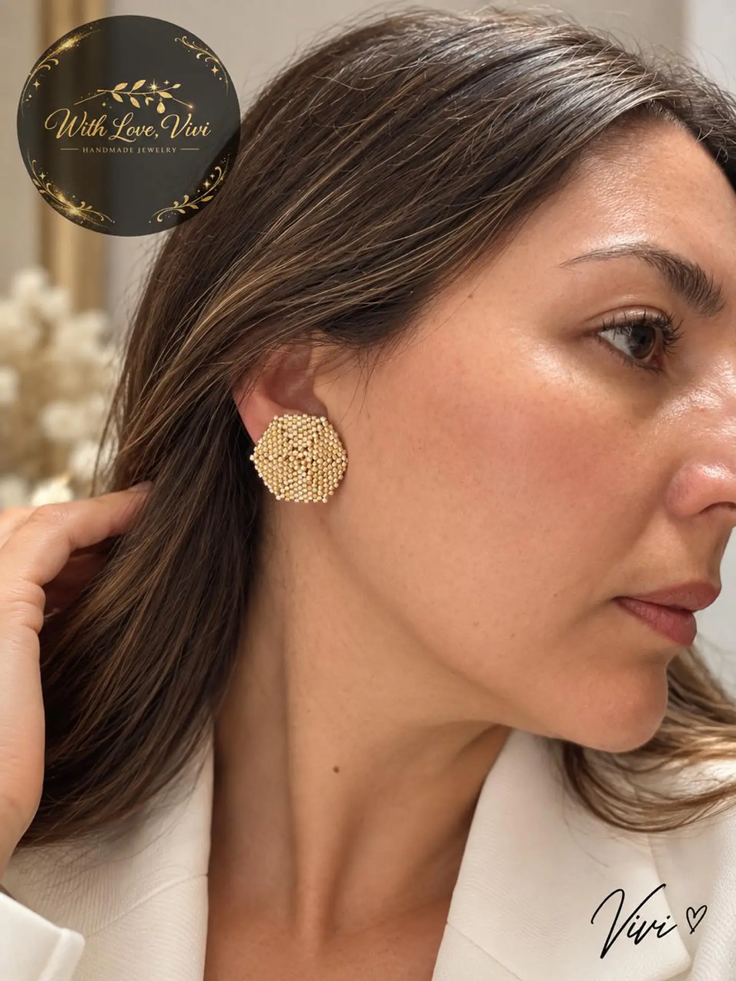 Pendientes HEXA GOLD 2
