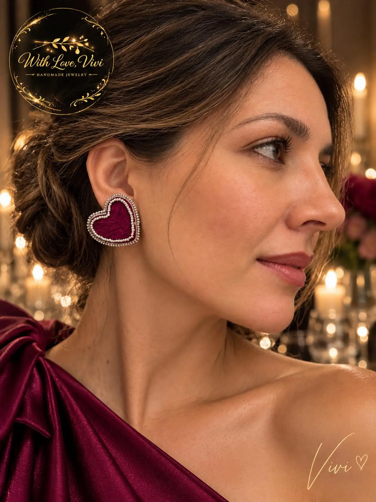 Pendientes LOVED ÉCLAT PRUNE SILVER 3
