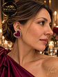 Pendientes LOVED ÉCLAT PRUNE SILVER - Miniatura 3