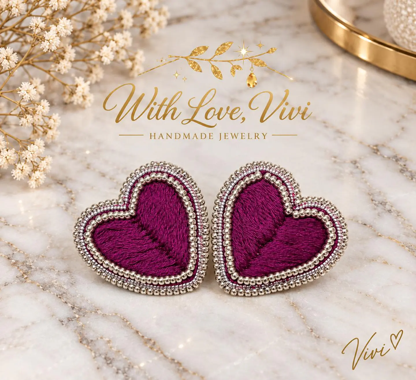 Pendientes LOVED ÉCLAT PRUNE SILVER 1