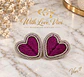 Pendientes LOVED ÉCLAT PRUNE SILVER - Miniatura 1
