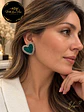 Pendientes LOVED ÉCLAT TURQUOISE SILVER - Miniatura 2
