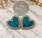 Pendientes LOVED ÉCLAT TURQUOISE SILVER - Miniatura 1