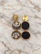 Pendientes AURELIA ROYALE NOIR GOLD - Miniatura 3
