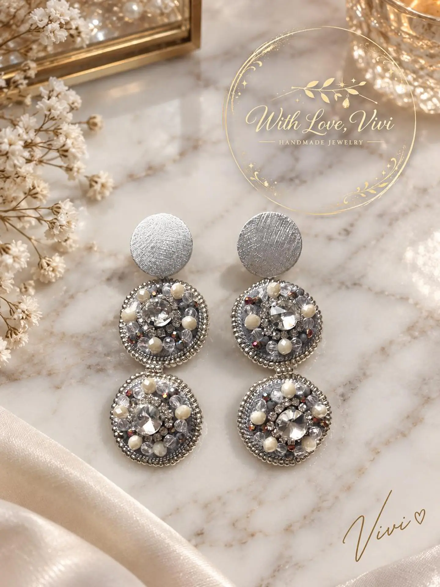 Pendientes AURELIA ROYALE GRIS NIER 1