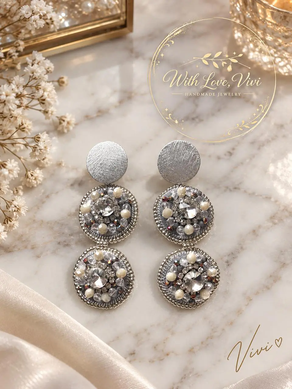 Pendientes AURELIA ROYALE GRIS NIER 1