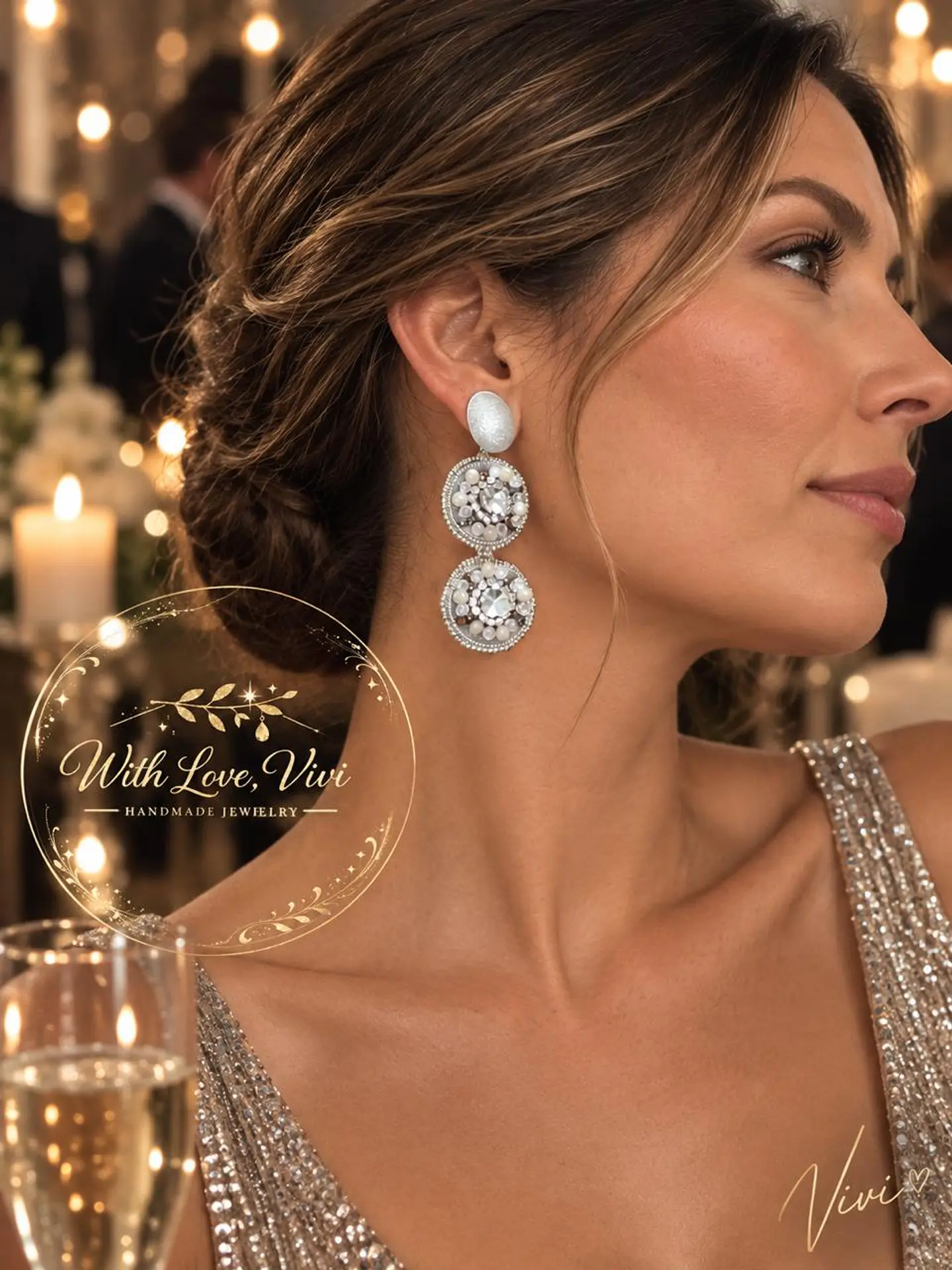 Pendientes AURELIA ROYALE GRIS NIER 3