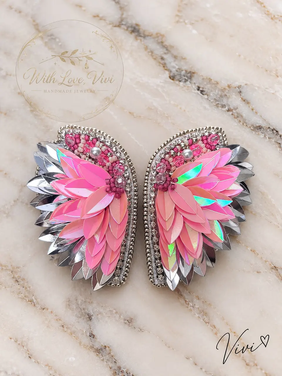 Pendientes VELARIS ROSÉ SILVER 1