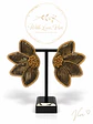 Pendientes FLEUR NOIR GOLD - Miniatura 1