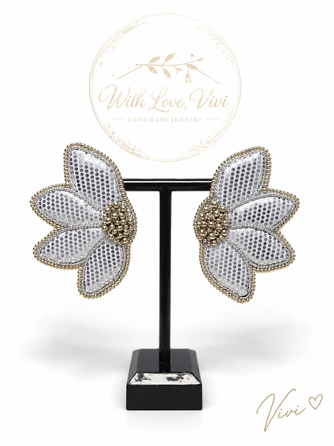 Pendientes FLEUR PERLE SILVER