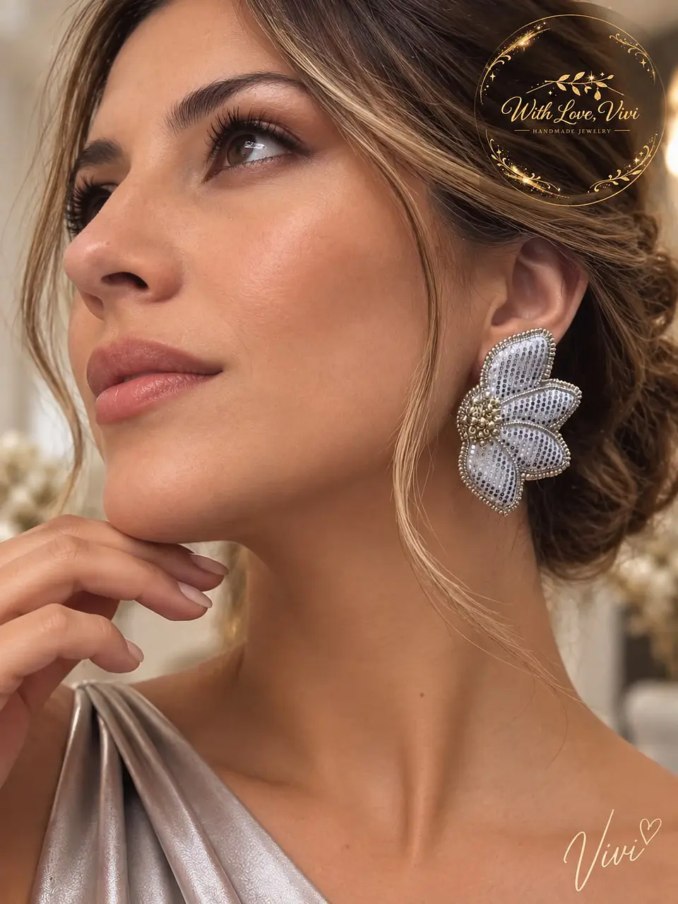 Pendientes FLEUR PERLE SILVER 3